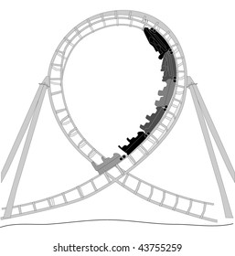 Roller Coaster Silhouette