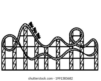 267 Roller coaster sketch Images, Stock Photos & Vectors | Shutterstock