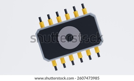 Rom 3D Icon. Computer Hardware Part