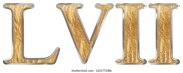 Roman Numeral Lvi Sex Et Quinquaginta Stock Illustration 1221773389