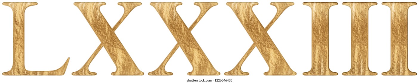 Roman Numeral Lxxxiii Tres Et Octoginta Stock Illustration 1226846485 ...