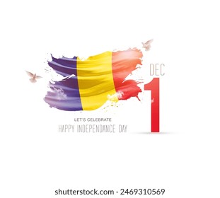 Romania Independence day creative art - Powered by Shutterstock