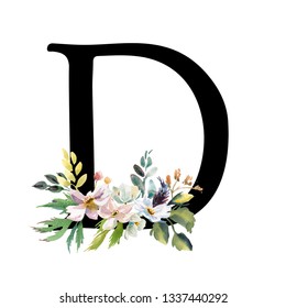 Letter C Floral Design Lettering Alphabet Stock Vector (royalty Free 