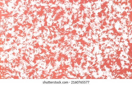Romantic girly pattern of white floral petals over red background. Concept of spring, youth and summer. Great as texture for textile, fashion ideas, cosmetics cover prints or other design projects.