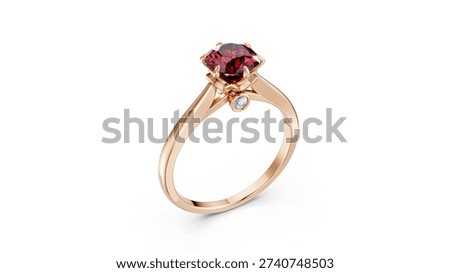 Romantic ring symbolizing lifelong devotion.