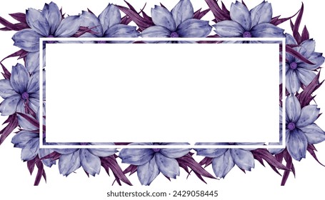 Romantic spring frame for mother's day, birthday, gift tag and label with flowers and leaves. - Powered by Shutterstock