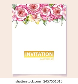 Romantic wedding invitation card. Wedding, marriage, bridal, birthday, Valentine's day. - Powered by Shutterstock