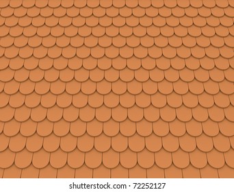 Roof tile pattern. 3D render.