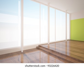 room with big window