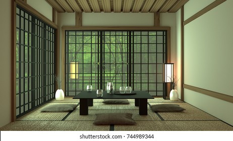 Japanese Tea Room Stock Illustrations Images Vectors