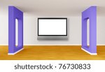 room with lcd tv