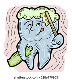 Root Tooth Cartoon Character Problem Solution Stock Illustration ...