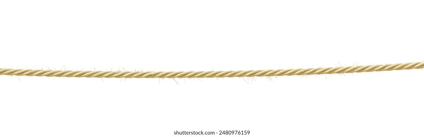 Rope isolated on white, transparent, 3d render