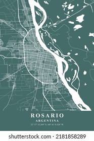 Rosario - Argentina Marina Plane Map