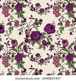 ROSE FLORAL PATTERN , LIGHT BACKGROUND
