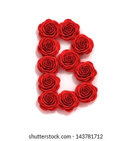 Rose Font Letter B Stock Illustration 143781712 | Shutterstock