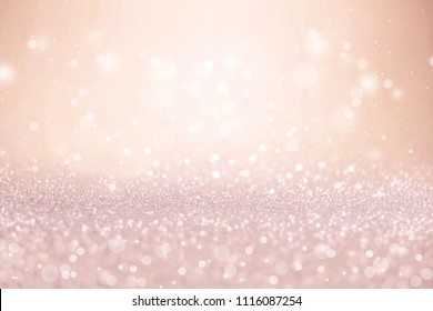 rose gold sparkle glitter background for Christmas and New year eve. 