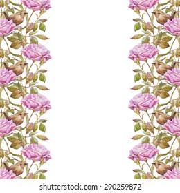 Floral Decoration Wedding Background Roses Hydrangea Stock Illustration ...