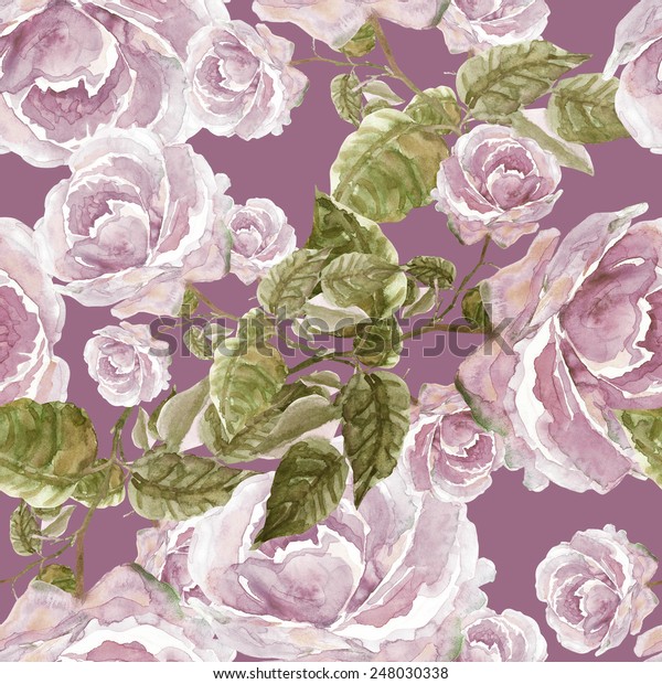 Roses Seamless Pattern Stock Illustration 248030338 | Shutterstock