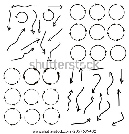 Rotating, circular, cyclic arrows. Recurrence sign. Flip over or turn arrow. Reverse sign