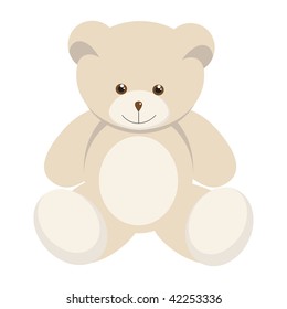 Rough Painterly Childs Teddy Bear Stock Illustration 42253336 ...