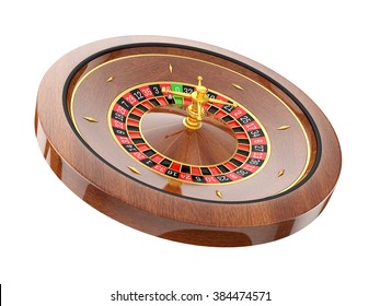 Roulette Wheel  Isolated On White Background