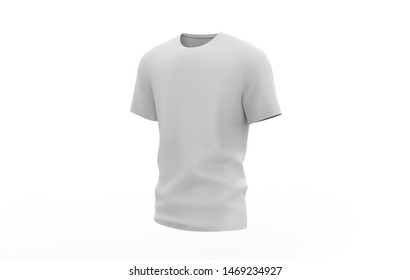 Blank White Clean Tshirt Mockup Isolated Stock Illustration 1470377606 ...