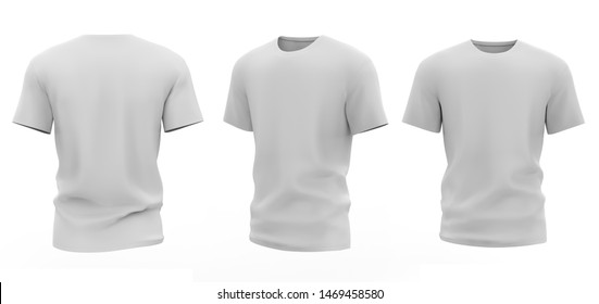 plain white t-shirt round neck