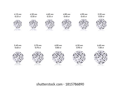 7,822 Diamond size Images, Stock Photos & Vectors | Shutterstock