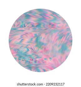 Round Element Abstract Art Digital Painting With A Fresh Palette For Book, Cd, Vinyl Cover Or Printing 