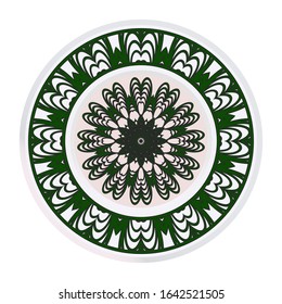 Round Floral Ornament Mandala.  Illustration.. For Home Decor, Interior Design, Coloring Book, Greeting Card, Invitation, Tattoo. Anti-Stress Therapy Pattern. - Powered by Shutterstock