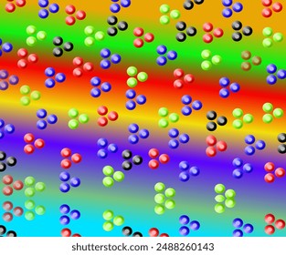 Round pattern gradient colorful background