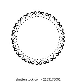 Round Patterned Frame Template Circular Pattern Stock Illustration 