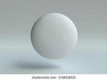 Round Pillow Mockup. 3d Render