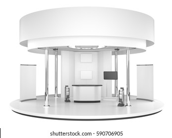 Round Stand. 3D rendering