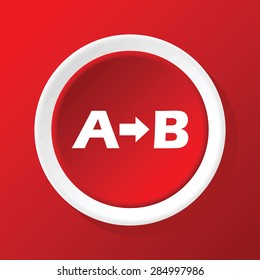 Round White Icon Letters B Arrow Stock Illustration 284997986 ...