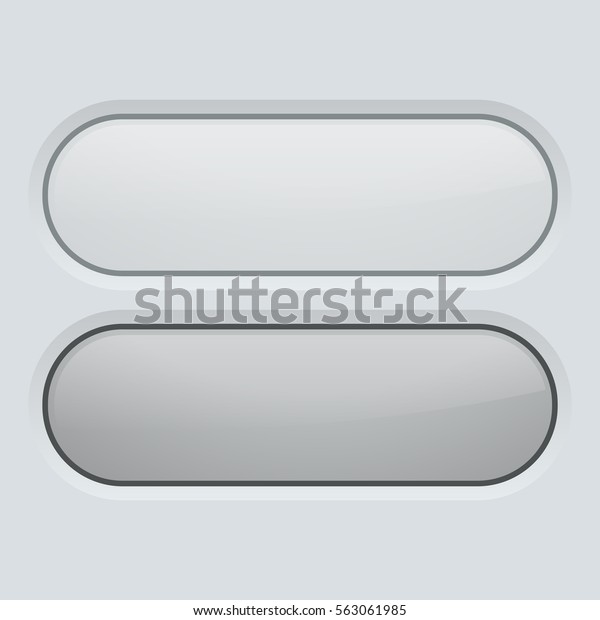 Rounded Buttons Web Elements Application Interface Stock Illustration ...