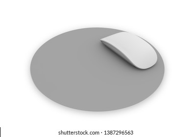 Rounded Mousepad 3d Rendering Isolated