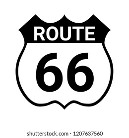 Route 66 Sign Stock Illustration 1207637560 | Shutterstock