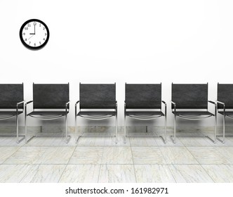 Row of chairs in waiting room