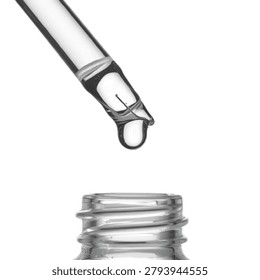 Row of small white plastic dropper bottles mockup set. 3D illustration of clinical medical sample or cosmetic vials collection.