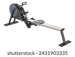 Rowing Machine, Magnetic Rower with LCD Monitor. Rowing Machine for Home Use and Cardio Training, 3D rendering isolated on white background 