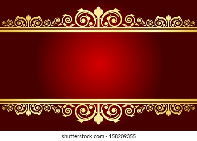 Royal Background Decorated Frame Stock Illustration 158209355 ...