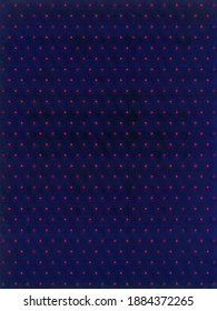 Royal Blue Velvet Background With Red Polka Dots