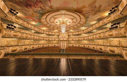 Royal Opera Room View From The Actor Stage, 3d Illustration