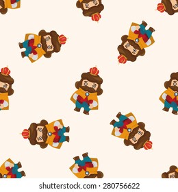 Royal theme king ,seamless pattern