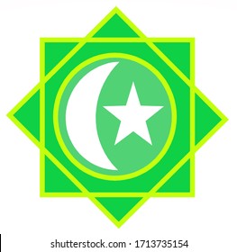 Rub El Hizb Islamic Symbol Moon Stock Illustration 1713735154 