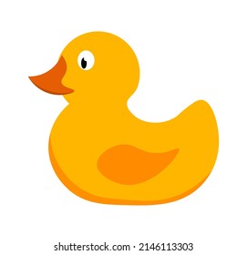 Rubber Ducky Illustration On White Background Stock Illustration ...