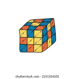 Rubik's Cube. It Is Perfect As A Print On Different Items, Such As Gift Cards, Invitations, Logo, Etc.