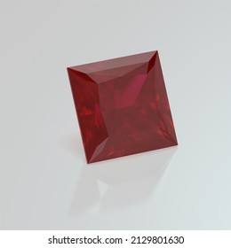 Ruby Gemstone Princess 3D Render